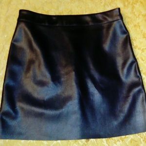 Forever 21 Faux Black Leather Skirt